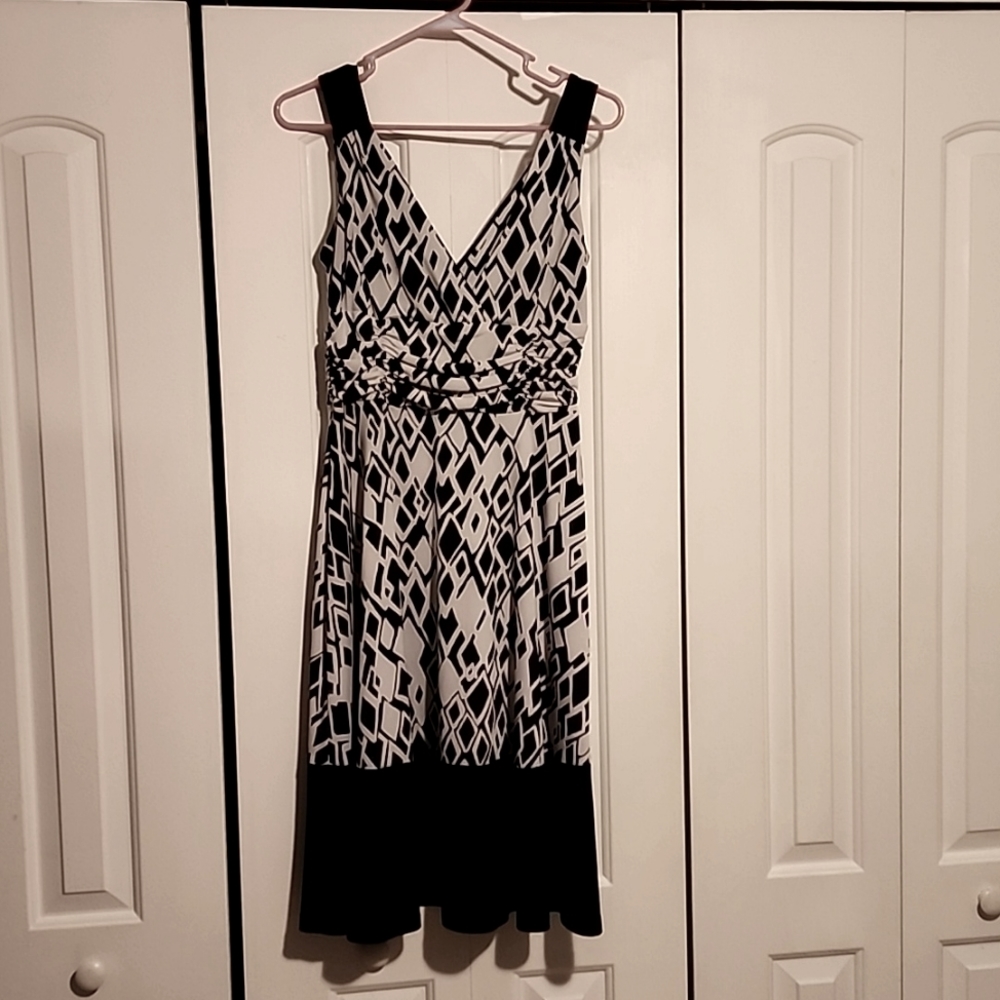 Black and white dress